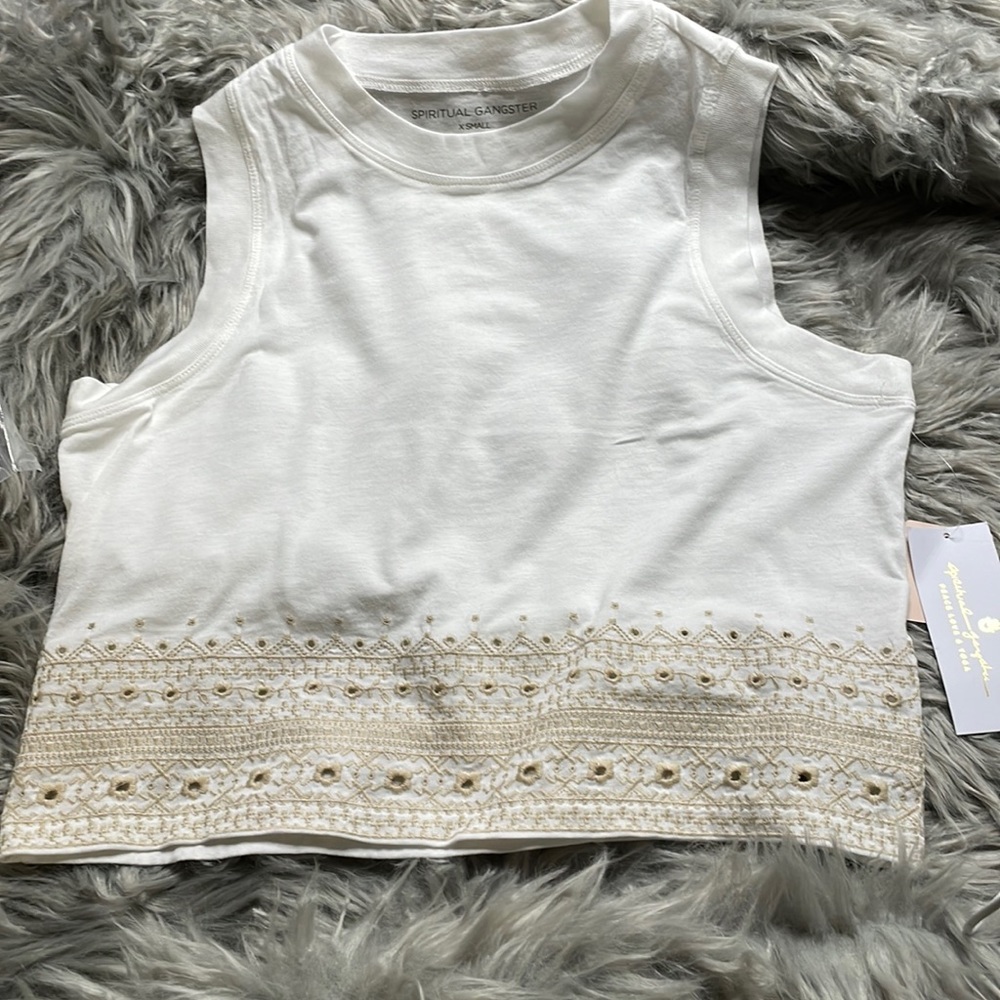 NWT Spiritual Gangster Box Crop Tank Top Sz XS